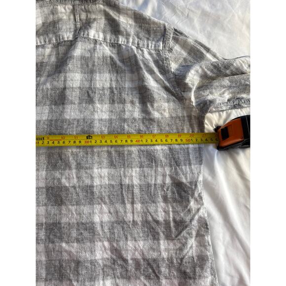 Banana Republic Men’s Gray Plaid Button-Down Shirt Slim Fit Small 14-14.5 - Picture 5 of 5
